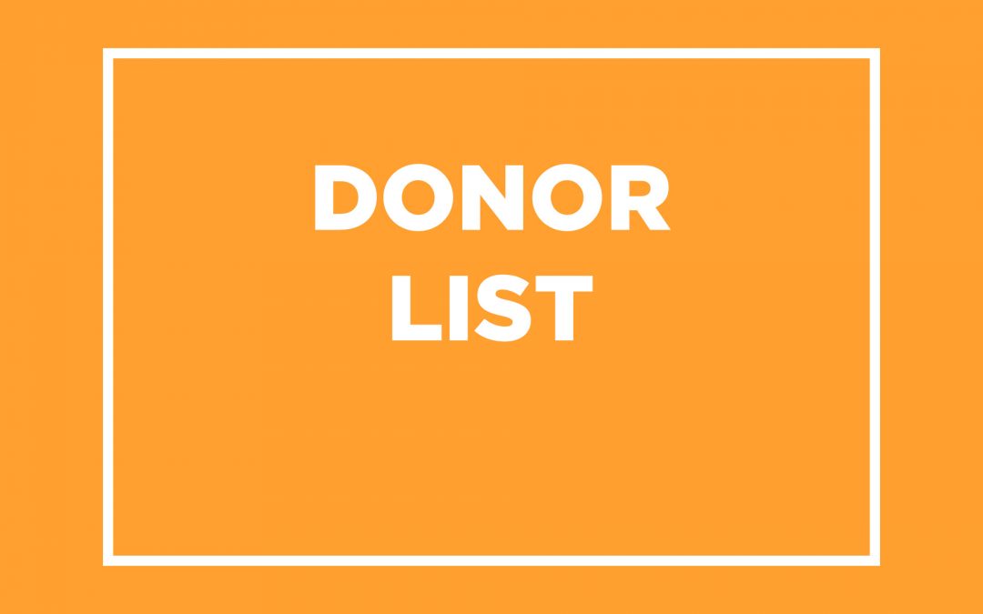 2017 Donor List